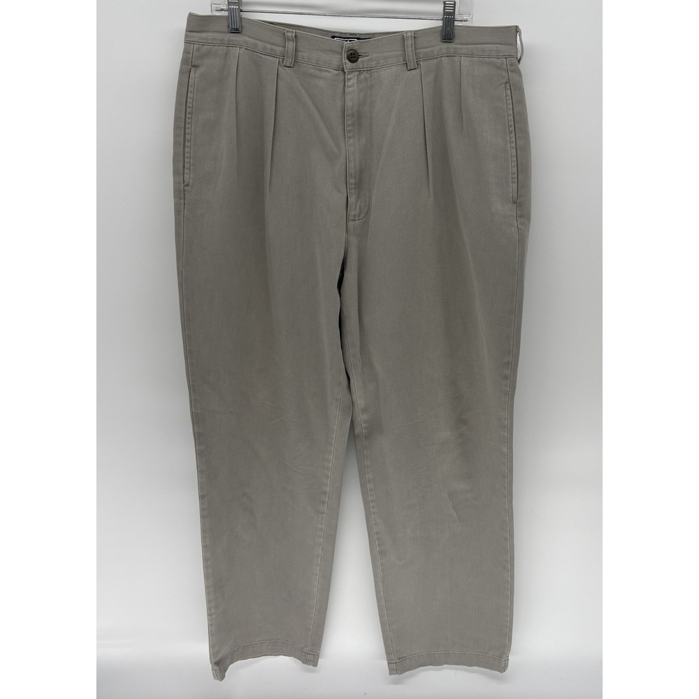 Vintage 90s Polo‎ Ralph Lauren Classic Fit Twill Pleated Chinos Preppy Men 36X30